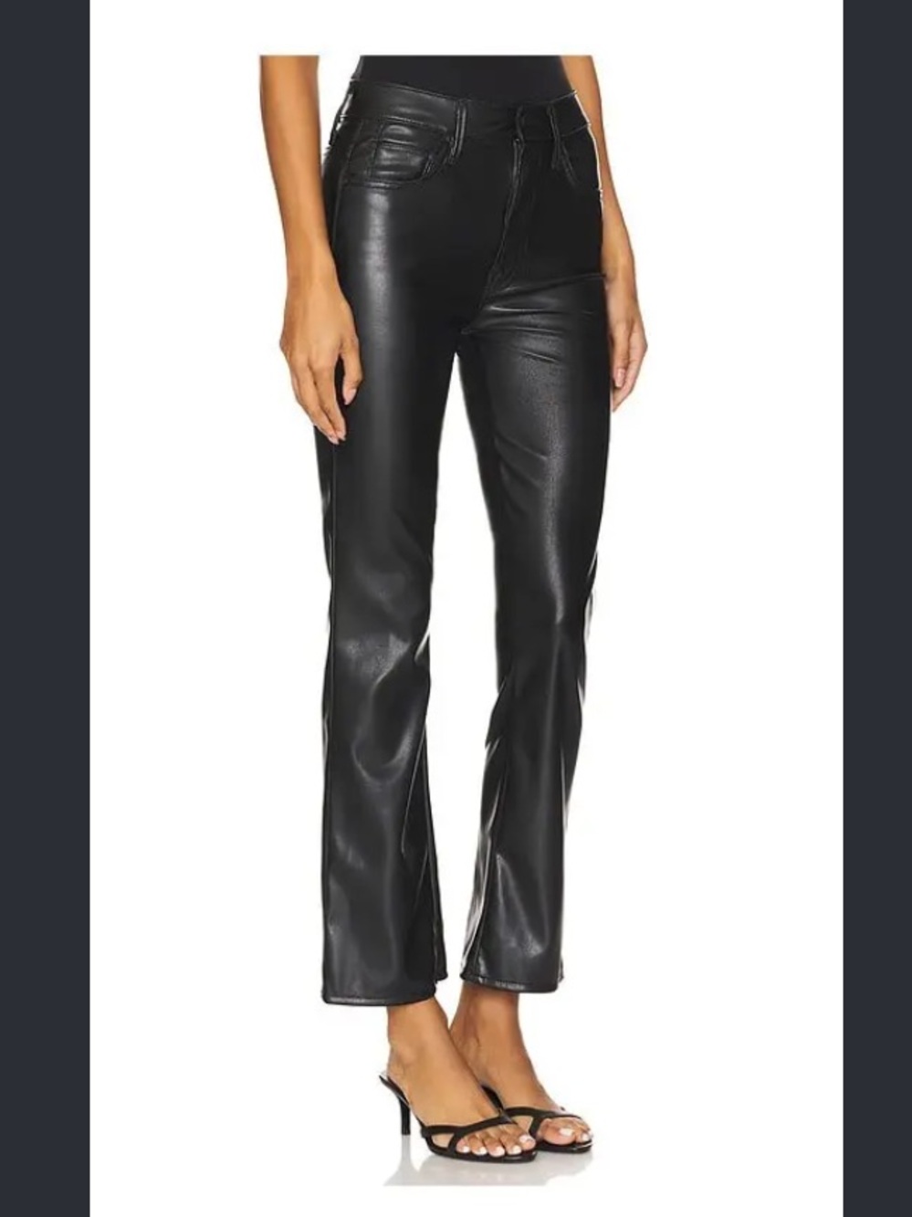 MOTHER
The insider ANKLE faux show leather pants revolve $268 fall party  casual